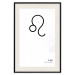 Wall Poster Leo - minimalist black and white composition with date and zodiac sign 117063 additionalThumb 18