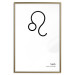Wall Poster Leo - minimalist black and white composition with date and zodiac sign 117063 additionalThumb 16