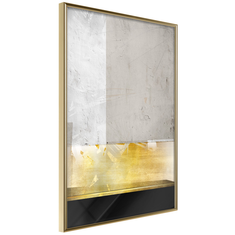 Wall Poster Geometric Metropolis - modern abstraction with gold on concrete 117763 additionalImage 14
