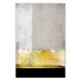 Wall Poster Geometric Metropolis - modern abstraction with gold on concrete 117763