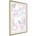 Wall Poster Exotic Mist - tropical abstraction with pink flamingos among leaves 118263 additionalThumb 2