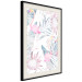 Wall Poster Exotic Mist - tropical abstraction with pink flamingos among leaves 118263 additionalThumb 3