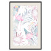 Wall Poster Exotic Mist - tropical abstraction with pink flamingos among leaves 118263 additionalThumb 18
