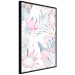 Wall Poster Exotic Mist - tropical abstraction with pink flamingos among leaves 118263 additionalThumb 12