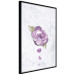 Poster End of Spring - plant composition with a purple flower on marble 118563 additionalThumb 10