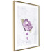 Poster End of Spring - plant composition with a purple flower on marble 118563 additionalThumb 6