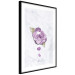 Poster End of Spring - plant composition with a purple flower on marble 118563 additionalThumb 11