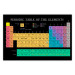 Poster Mendeleev's Table - table with elements and English texts 122763