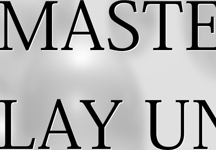 Wall Poster Masters Play Until They Play Well - English quote on a gray background 122863 additionalImage 11