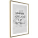 Wall Poster Masters Play Until They Play Well - English quote on a gray background 122863 additionalThumb 8