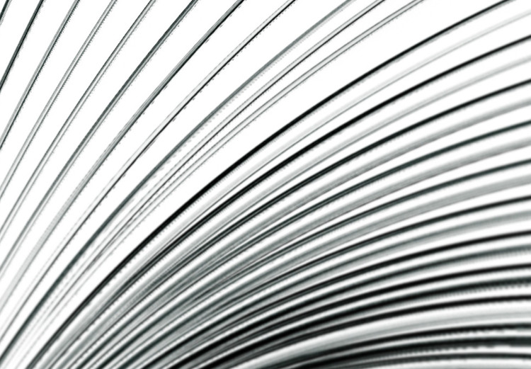 Wall Poster Curve of Time - abstract black lines forming waves on white background 123863 additionalImage 8