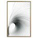Wall Poster Curve of Time - abstract black lines forming waves on white background 123863 additionalThumb 17