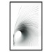 Wall Poster Curve of Time - abstract black lines forming waves on white background 123863 additionalThumb 19