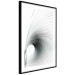 Wall Poster Curve of Time - abstract black lines forming waves on white background 123863 additionalThumb 11