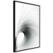Wall Poster Curve of Time - abstract black lines forming waves on white background 123863 additionalThumb 10