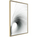 Wall Poster Curve of Time - abstract black lines forming waves on white background 123863 additionalThumb 12