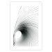 Wall Poster Curve of Time - abstract black lines forming waves on white background 123863 additionalThumb 15
