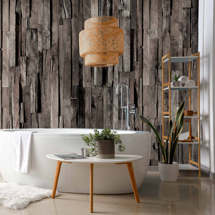 Wall Mural Wall like a wood - a composition imitating vertically arranged boards 125063 additionalImage 8