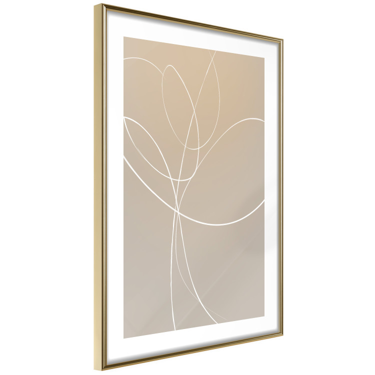 Wall Poster Linear Nature - artistic line art of a flower on a gradient background 125263 additionalImage 8