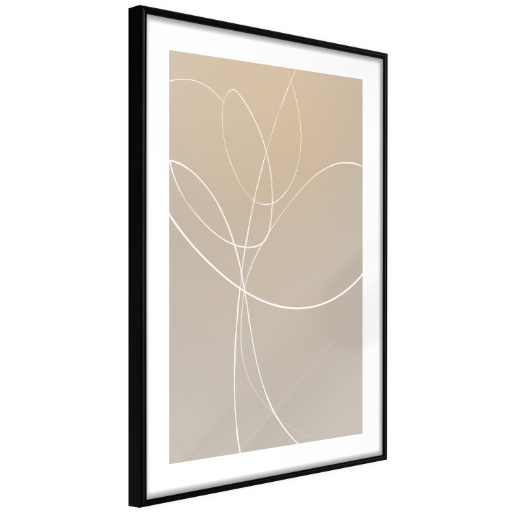 Wall Poster Linear Nature - artistic line art of a flower on a gradient background 125263 additionalImage 11