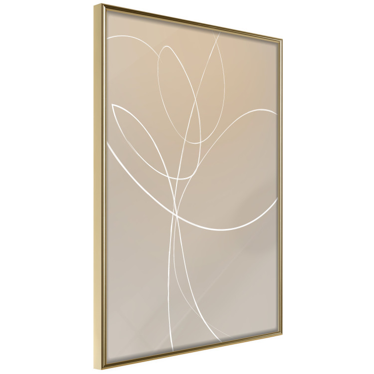 Wall Poster Linear Nature - artistic line art of a flower on a gradient background 125263 additionalImage 14
