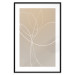 Wall Poster Linear Nature - artistic line art of a flower on a gradient background 125263 additionalThumb 17