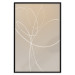 Wall Poster Linear Nature - artistic line art of a flower on a gradient background 125263 additionalThumb 24