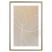 Wall Poster Linear Nature - artistic line art of a flower on a gradient background 125263 additionalThumb 16