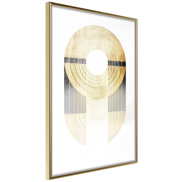Wall Poster Golden Trophy - golden geometric shapes with a gold color 125363 additionalImage 12