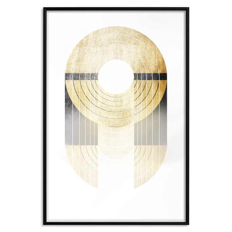 Wall Poster Golden Trophy - golden geometric shapes with a gold color 125363 additionalImage 24
