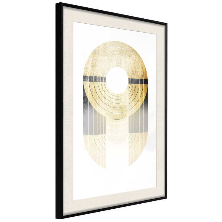 Wall Poster Golden Trophy - golden geometric shapes with a gold color 125363 additionalImage 3