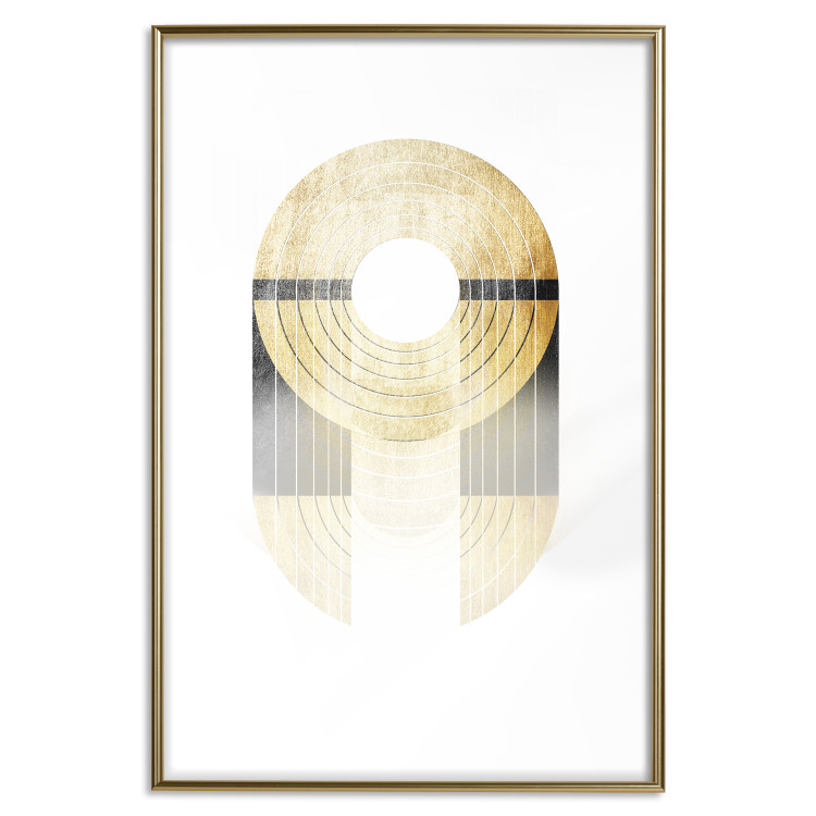 Wall Poster Golden Trophy - golden geometric shapes with a gold color 125363 additionalImage 16