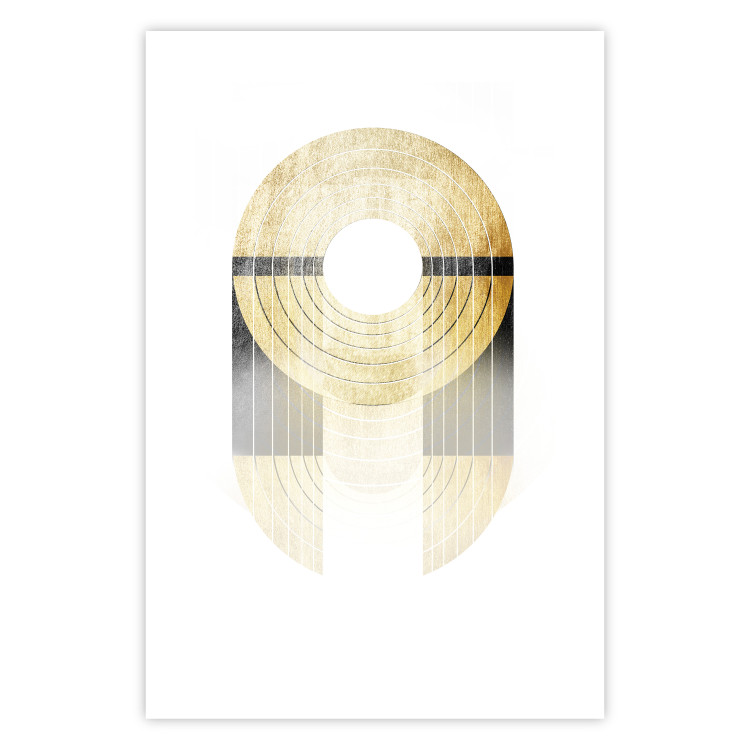 Wall Poster Golden Trophy - golden geometric shapes with a gold color 125363 additionalImage 25