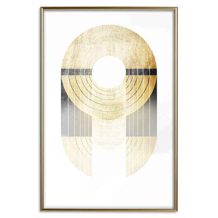Wall Poster Golden Trophy - golden geometric shapes with a gold color 125363 additionalImage 16
