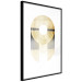 Wall Poster Golden Trophy - golden geometric shapes with a gold color 125363 additionalThumb 11
