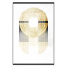 Wall Poster Golden Trophy - golden geometric shapes with a gold color 125363 additionalThumb 24