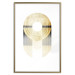 Wall Poster Golden Trophy - golden geometric shapes with a gold color 125363 additionalThumb 16