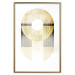 Wall Poster Golden Trophy - golden geometric shapes with a gold color 125363 additionalThumb 16
