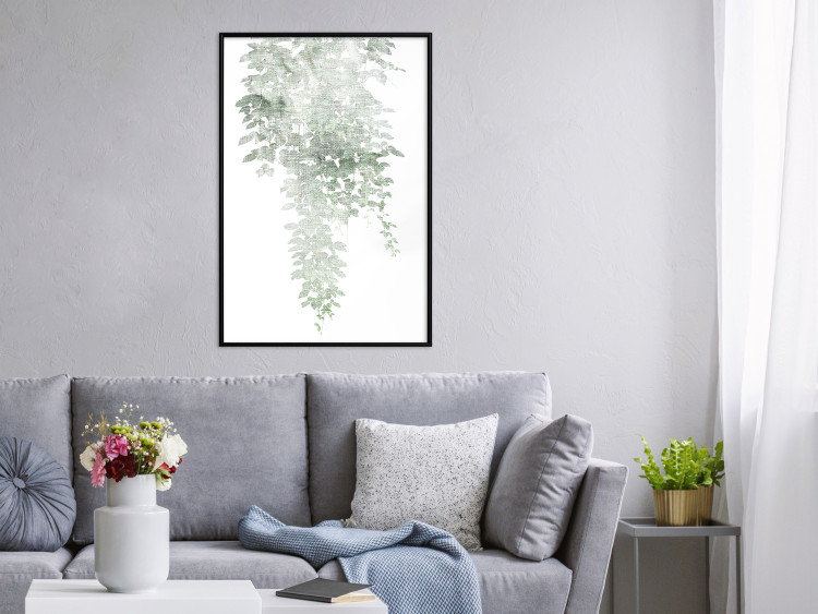Wall Poster Cascade of Greenery - plant with leaves on a gently blurred texture 126863 additionalImage 4