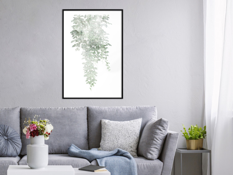 Wall Poster Cascade of Greenery - plant with leaves on a gently blurred texture 126863 additionalImage 18