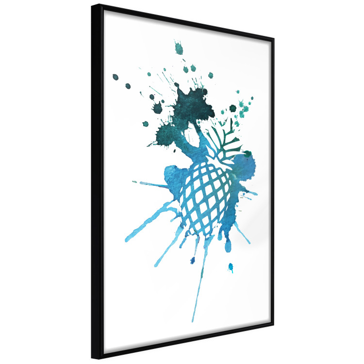 Poster Azure Passion - abstract pattern in the shape of a tropical fruit 127063 additionalImage 13