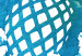 Poster Azure Passion - abstract pattern in the shape of a tropical fruit 127063 additionalThumb 9