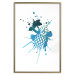 Poster Azure Passion - abstract pattern in the shape of a tropical fruit 127063 additionalThumb 17