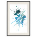Poster Azure Passion - abstract pattern in the shape of a tropical fruit 127063 additionalThumb 25