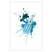 Poster Azure Passion - abstract pattern in the shape of a tropical fruit 127063 additionalThumb 15