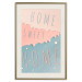 Poster Sign: Home Sweet Home - English inscription on pastel background 127963 additionalThumb 20