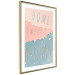 Poster Sign: Home Sweet Home - English inscription on pastel background 127963 additionalThumb 11