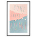 Poster Sign: Home Sweet Home - English inscription on pastel background 127963 additionalThumb 15