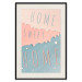 Poster Sign: Home Sweet Home - English inscription on pastel background 127963 additionalThumb 19