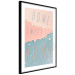 Poster Sign: Home Sweet Home - English inscription on pastel background 127963 additionalThumb 12